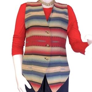 90’s SLEK Woven Western Vest